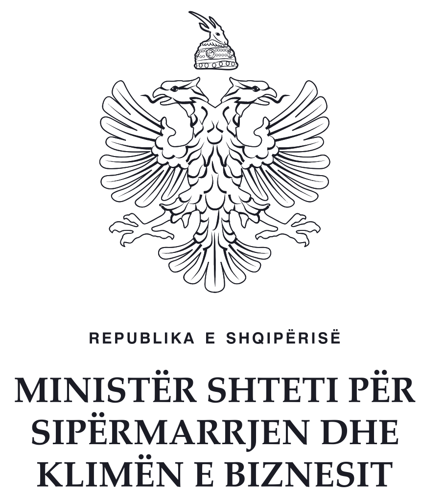 Minister Shteti per Sipermarrjen dhe Klimen e Biznesit logo